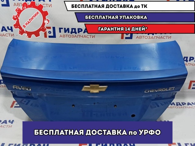 Крышка багажника Chevrolet Aveo T250 96476698. Есть шпаклевка.