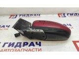 Зеркало левое электрическое Chevrolet Cruze 94537676. 5 контактов. Дефект. Трещины на зеркальном элементе.