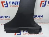 Обшивка стойки средней правой Mitsubishi Lancer X (CY) 7211A056XA. Царапины.Нижняя.