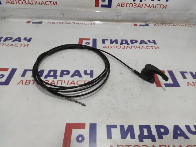 Ручка открывания лючка бензобака Renault Logan 2 846107688R. С тросом. Царапины.