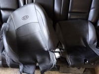 Чехлы сидений комплект (экокожа) Kia Rio 4 2017 Отличное состояние
